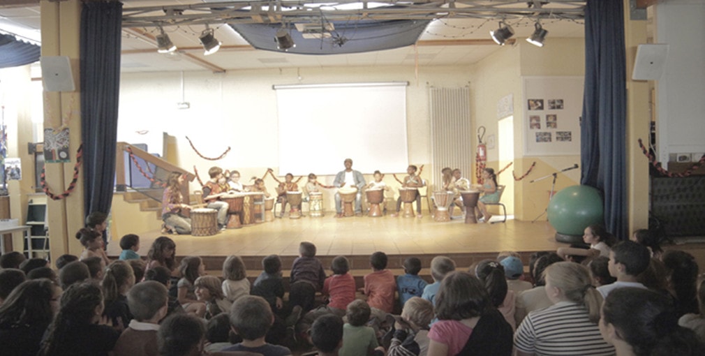 Photo Wombere - ateliers en établissements scolaires